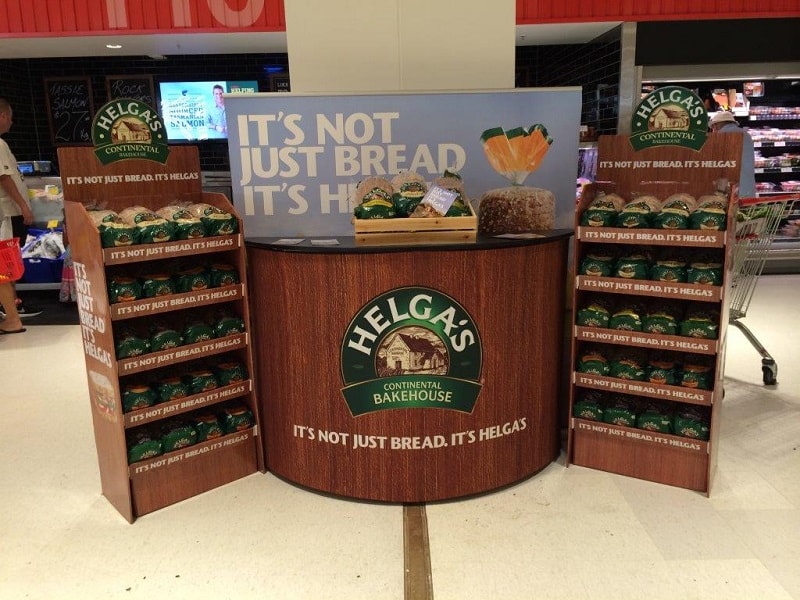 Helga's point of sale counter in Coles